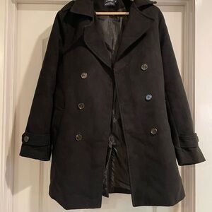 Black Double-Breasted Coat